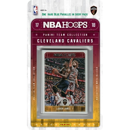 Factory Team Ball Cleveland Cavaliers 2017 2018 Hoops NBA Basketball Factory Sealed 12 Card Team Set with LeBron James, Derrick Rose and Dwayne Wade plus ()