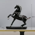 thumbnail image 3 of Horse Statue,Horse Sculpture,Horses Resin Figurine,Animal Collectible Statue for Night Stand & Desk Decor & Home Decor(B), 3 of 6