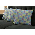thumbnail image 5 of Ambesonne Abstract Throw Pillow Cover 4 Pack, Lemon Pattern Citrus, 20", Pale Green and Violet, 5 of 5