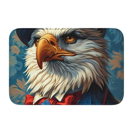 

Adjustable Apron - Bib Apron for Men Women Surreal Bald Eagle Gentleman Waterproof Chef Aprons for Kitchen Gardening Cooking