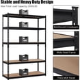 thumbnail image 4 of Heavy Duty Storage Shelves 48 x 18 x 72, 5 Tier Durable Metal Construction, Adjustable Shelving, Spacious Design, Easy Assembly, Versatile Use, 4 of 7