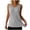 Gray, variant on Women's Sleeveless V-Neck Tank Top Ribbed Casual Vest Wide Shoulder Layering Cami Basic Top Trendy Textured Summer Work Blouse