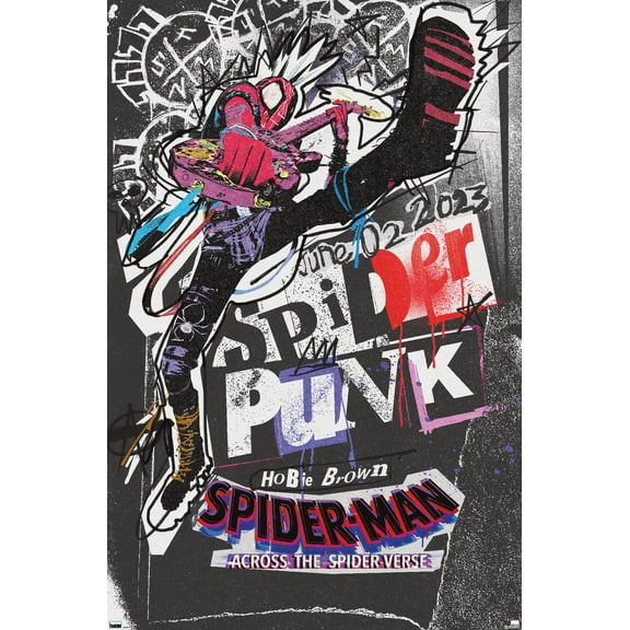 Marvel Spider-Man: Across The Spider-Verse - Spider-Punk One Sheet Wall Poster, 22.375" x 34"