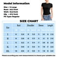 thumbnail image 3 of DENGDENG Tunic Shirts for Women Casual Crew Neck Short Sleeve T Shirts Y2k Slim Fit Double Lined Tee Summer Basic Tops Going Out 2024 Red XXL, 3 of 7