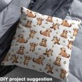 thumbnail image 2 of Castle Fairy Cute Sloth Fabric by the Yard 2 Yard,Brown White Sewing Fabric,Jungle Wildlife Home Decor Fabric by the Yard,Luxury Kids Bedroom Decor, 2 of 6
