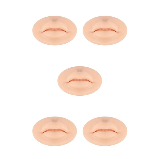 Seitruly Nude Open Mouth Lips 3D Practice Eyebrow Eyelash Microblading Beginner Double-sided Template Coloring Skin Lip Experienced Type2 NO2 Seitruly CBP494992