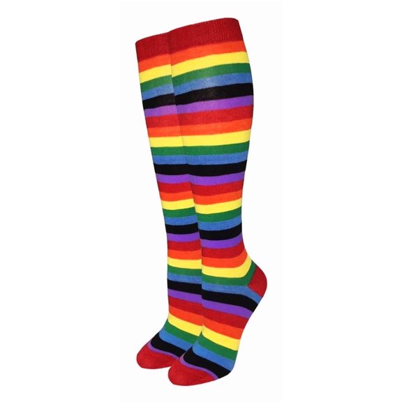 Rainbow Stripe Pattern Socks from the Sock Panda (Knee High) Color: Rainbow