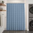 thumbnail image 2 of Blue Botanical Shower Curtain - Water Repellent Fabric Shower Curtains Washable, Farmhouse Modern Striped Leaf Decorative Polyester Cloth Bathroom Curtains Modern Bath Decor 72"x84", 2 of 8