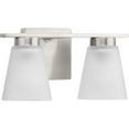 thumbnail image 3 of Tanner Collection Two-Light Brushed Nickel Transitional Vanity Light, 3 of 9