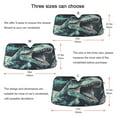 thumbnail image 5 of Qxltty Tyrannosaurus Rex Car Windshield Sunshades Foldable UV Rays Sun Visor Protector Keep Your Vehicle Cool 55×27.6in, 5 of 8