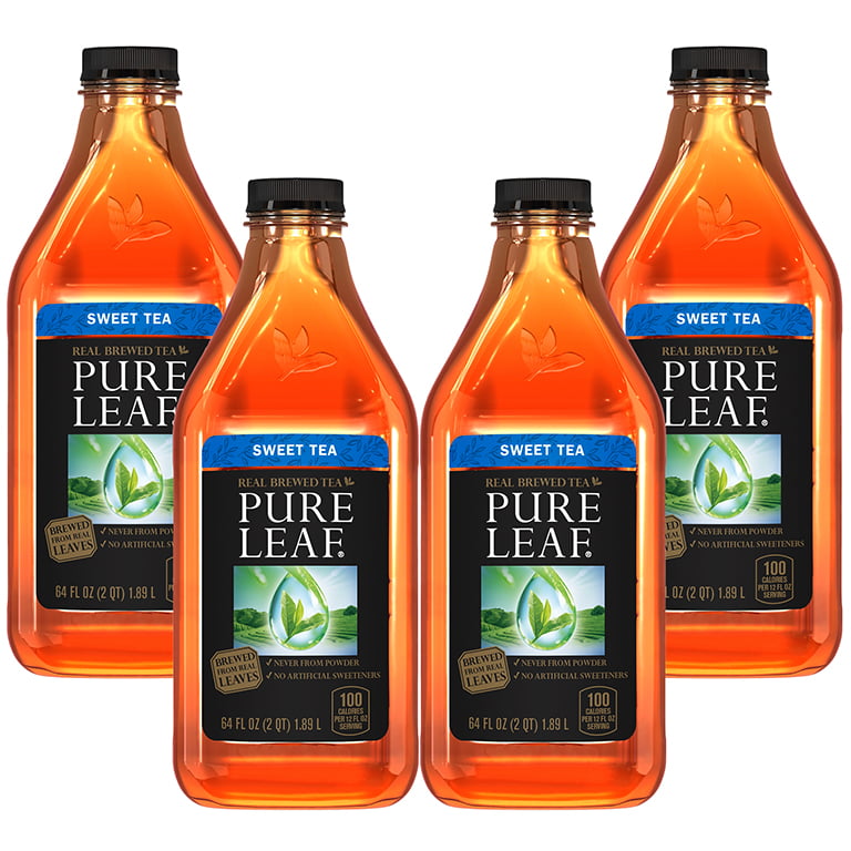 4 Bottles) Pure Leaf Iced Tea, Sweet Tea, 64 Fl Oz, 1 Count - Walmart.com.