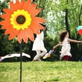 thumbnail image 4 of Sunflower 𝐋awn 𝐏inwheels Wind 𝐒pinners Large Windmill 𝐏inwheel for Garden,Yard, Party Outdoor Decor (Sunflower Pinwheels), 4 of 6