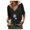 Black, variant on Husipze Mock Neck Sweatshirts for Women Oversized Pullover Lightweight Casual Solid Color Long Sleeve Fall Outfits Navy XXL