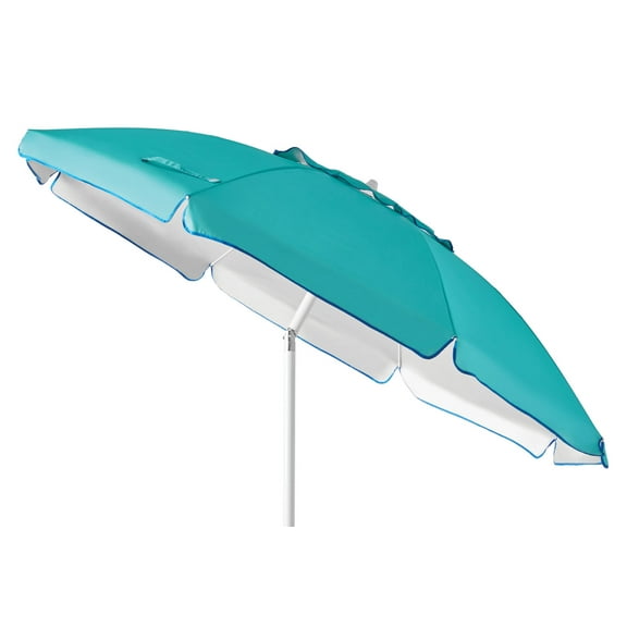 Mainstays 6.5' Turquoise Beach Umbrella with Tilt, UV Protection