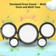 thumbnail image 4 of Batería infantil Blue Kids de 5 piezas | Minibatería de jazz con taburete y baquetas | Instrumento de percusión para educación temprana de 3 a 10 años | Juguete musical para interior y exterior, 4 of 5