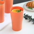 thumbnail image 3 of 6Pcs Wheat Drinking Cups,QZS Unbreakable Wheat Straw Tumbler,Stackable Drinking Cups for Home,Kitchen Tumbler for Home,Office,13.5OZ, 3 of 6