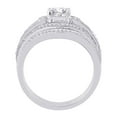 thumbnail image 3 of KATARINA 14K White Gold 1 1/3 cttw Diamond Bridal Engagement Set (G-H, SI2-I1), 3 of 5