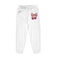 thumbnail image 6 of LRen Girls Outfits Size 12 Cute Bowknot Print Crewneck Long Sleeve Valentines Hoodie Pullover Sweatshirt Tracksuit Jogger Sweatpants Fashionable Children Unisex 2 Pc Sweatsuit Set, 6 of 6