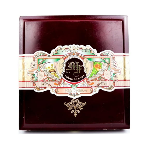 My Father Cigars Lanceros No. 4 Empty Wood Cigar Box 8.5" x 8.25" x 2"