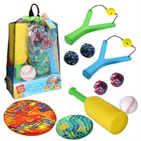 Play Day 11-Piece 4-in-1 Lawn & Pool Sports Games Set