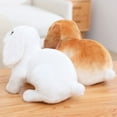 thumbnail image 5 of Christmas Gift Kids Baby Cute Cartoon Pillow Kneeling Sitting Soft Toy Stuffed Animals Easter Bunny Plush Rabbit New Year Chinese Rabbit WHITE SITTING, 5 of 8