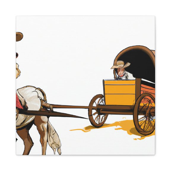 Wagon of Classic Elegance - Canvas