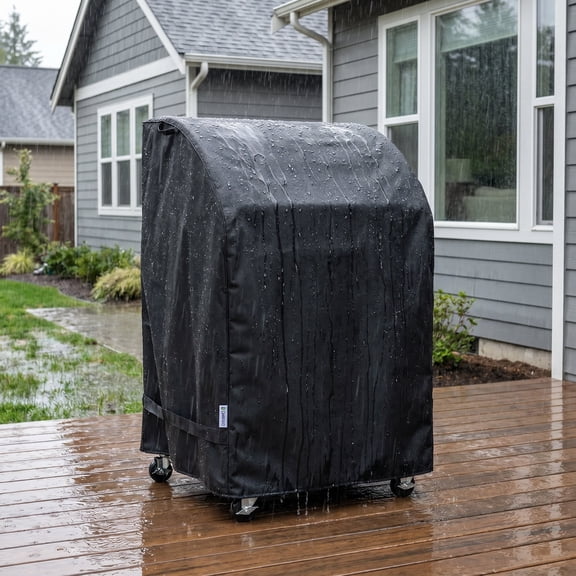 2 Burner Gas Grill Cover 32 inch, Heavy Duty Waterproof Small BBQ Grilling Cover, Compatible for Weber Char-Broil Nexgrill and More Grills with Collapsed Side Tables, All Weather Protection