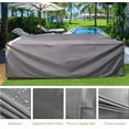 thumbnail image 7 of AECOJOY 7 Pieces Outdoor Rattan Sectional Sofa Couch with Dining Table and Protection Cover - Beige, 7 of 7