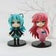 thumbnail image 2 of Original nuevo 10 cm Hatsune Miku dibujos animados Kawaii cantante Virtual Manga estatua pelo verde negro gabardina cool PVC figura de acción, 2 of 4