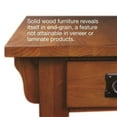 thumbnail image 4 of Leick Furniture Table de Chevet en Chêne Mission avec Tiroir de Rangement et Tablette, 4 of 6