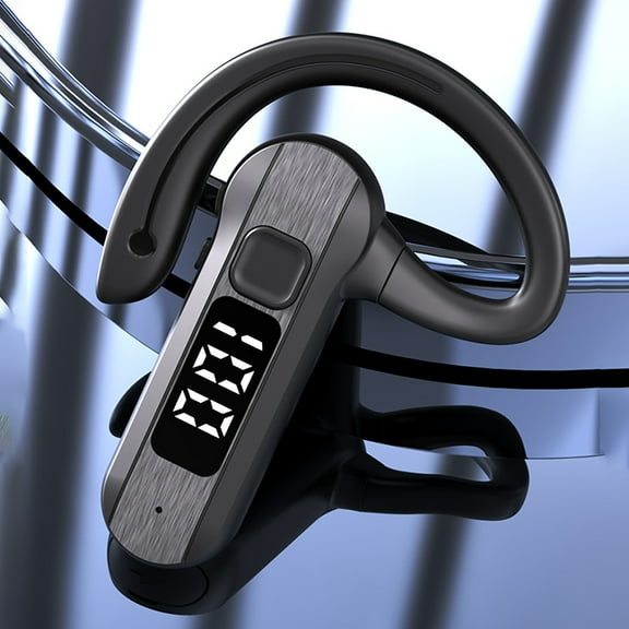 EcoNest Headset Wireless Earpiece With Noise Cancelling Microphone For Driving Single Ear Headphones For Cell Phones