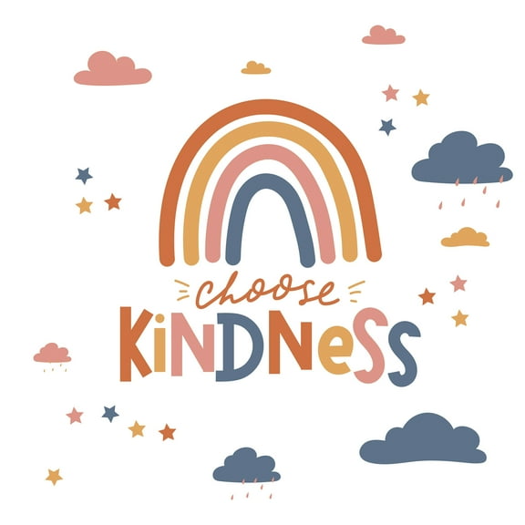 RoomMates Choose Kindness Rainbow Multicolor Wall Quote Decals