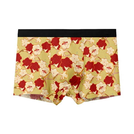 

Men s Novelty Underwear Boxer Briefs floral Styles Unique pattern Trunks unique gifts for boyfriend Sizes 2XS-6XL