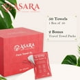 thumbnail image 4 of Disposable Face Towels, 50 Count, Just Add Water for Makeup Remover Wipes, 4 of 9