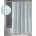 thumbnail image 4 of Blue Striped Bathroom Curtain 96 Inch Shower Curtain with Hooks, Blue White Stripes Farmhouse Waterproof Polyester Bath Curtain Washable Bathtub Curtain 72''x 96'', 4 of 6