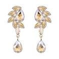 thumbnail image 5 of Yesbay 1 Pair Elegant Shining Faux Glass Dangle Earrings Women Exquisite Long Earrings Jewelry Gift, 5 of 8