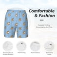thumbnail image 4 of Kdxio Corgi Dog Print Men'S Swim Trunks With Compression Liner 7 Inch Inseam Quick Dry Swim Shorts, 4 of 7