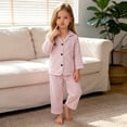 thumbnail image 6 of Toddler Girl Clothes Crew Neck Ruffle Long Sleeve Top Floral Print Pants Fall Winter Outfits Kids Clothing Sets 6 12 18 Months 2T 3T 4T 5T ChildrenRed,5-6 Years, 6 of 9