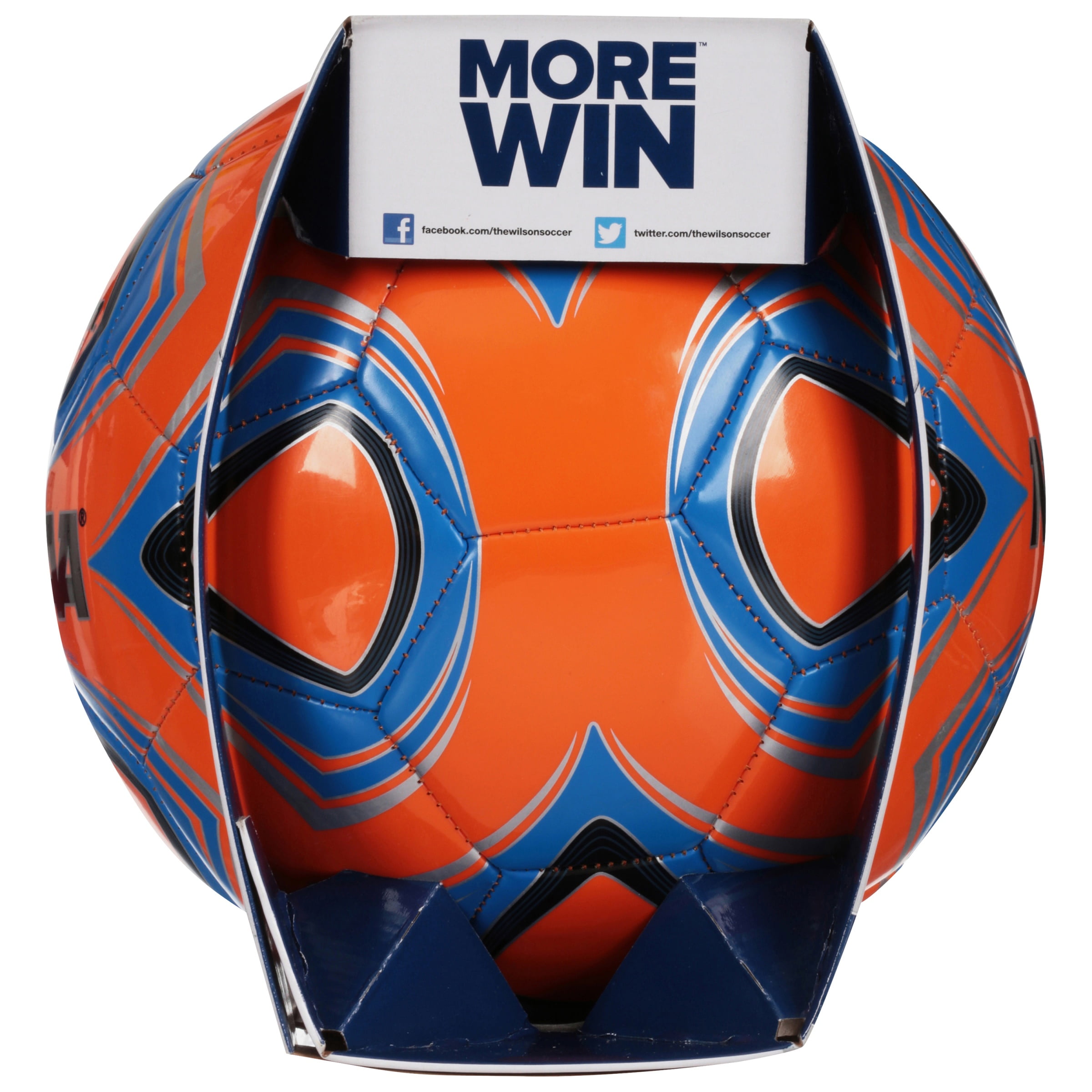 Wilson NCAA Copia Due Replica Soccer Ball, Orange, Size 4