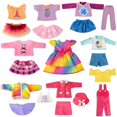 thumbnail image 2 of Set de moda WONDOLL 9 conjuntos de ropa americana para muñecas de 18 pulgadas, 2 of 6