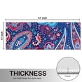 thumbnail image 5 of Kitchen Rugs Sets Of 2,Blue Pioneer Flower and Paisley Pattern Anti Fatigue Kitchen Mat Rugs Non Slip Washable,Decorative Kitchen Floor Mats for Kitchen,Sink,Laundry,17"X47", 5 of 5