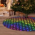 thumbnail image 6 of Yiaed Dragon Scales Print Christmas Tree Skirt , Tree SkirtsTree Mat for Christmas Winter Holiday Indoor Decorations-36", 6 of 7