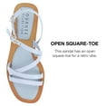 thumbnail image 3 of Journee Collection Womens Ennid  Tru Comfort Foam Buckle Flat Sandals, 3 of 6