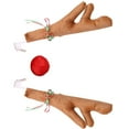 thumbnail image 2 of Christmas Reindeer Antlers Car Decoration Kit  Plush Rudolf Auto Reindeer And Red Nose Set With Jingle Bells  Car Reindeer Antlers Nose Set Cute Funny Reindeer Car Set, 2 of 5