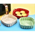 thumbnail image 4 of Square folding air silicone baking tray, pot bowl pad, reusable air accessory basket, microwave gray large, 4 of 5