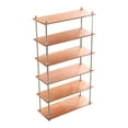 thumbnail image 1 of HILABEE 1/6 Bookshelf Simulation Metal Frame Multilayer Scene Layout Props Gifts 6 Tier Long, 1 of 9