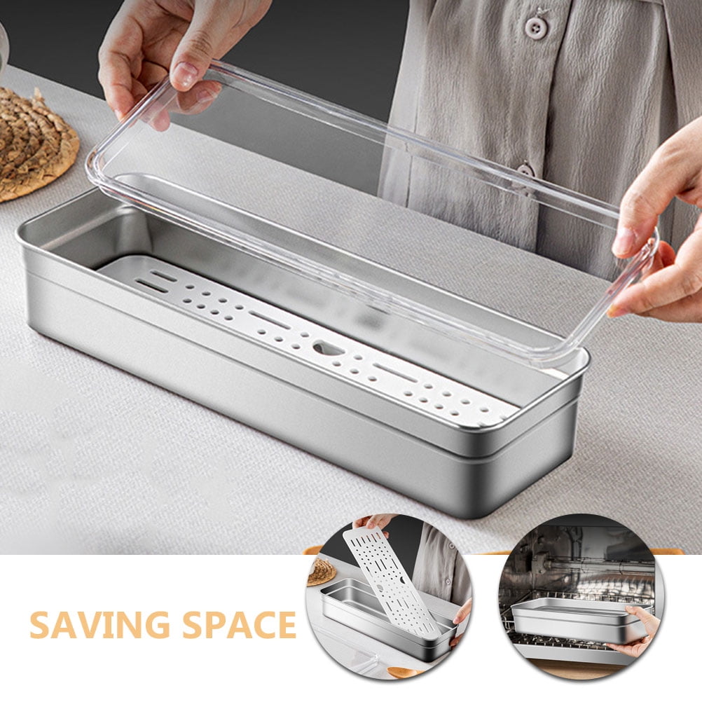FRCOLOR  Cutlery Drawer Organizer Stainless Steel Utensil Holder Silver