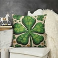 thumbnail image 2 of SHANXI St Patricks Day Throw Pillow Cover, Decoration for Sofa Couch 12x12in, 2 of 5