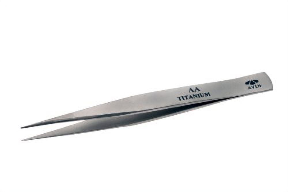 Aven Tweezers,Titanium,Straight,5"L 18013TT