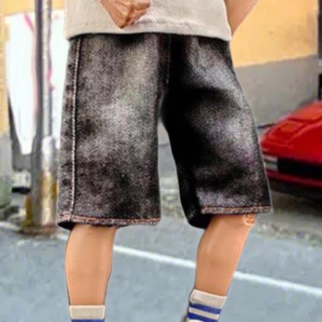 Pantalones cortos deportivos para muñeca 1/6 perfke negro